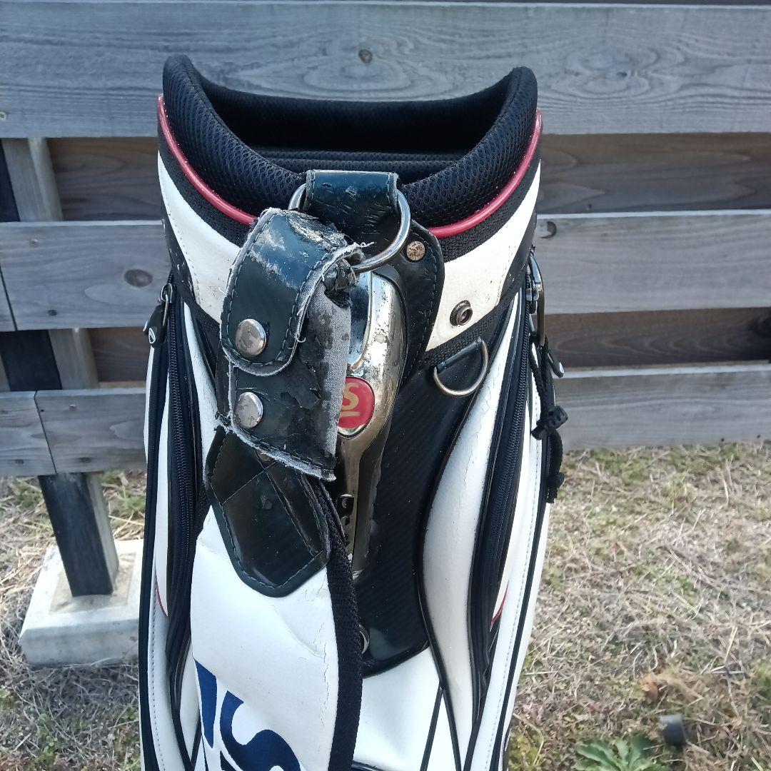 スリクソン　Srixon キャディバッグ ホワイト ブラック レッド