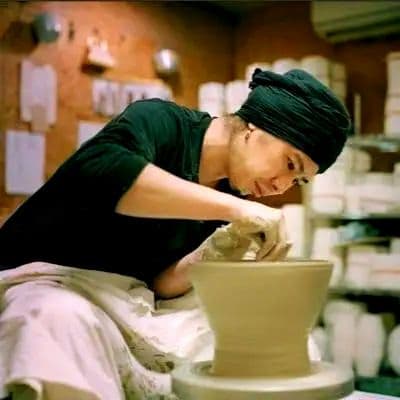陶芸家　青木良太　白磁片口S