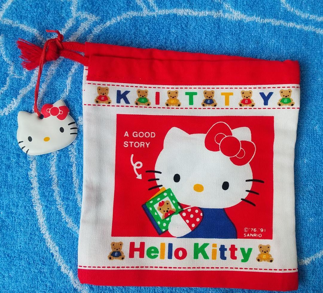 キティ　裁縫セット　ソーイングセット　タイニーチャム　クリスマスブーツ　 巾着