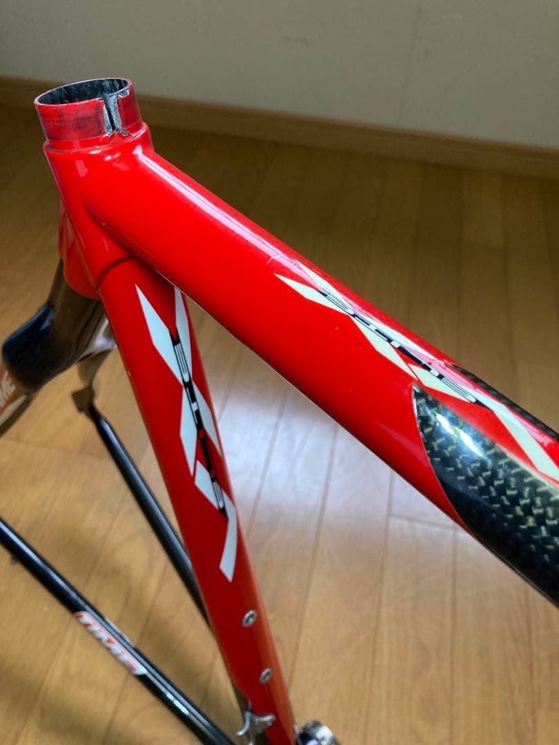 TIME VXエリートカーボン ロードバイクフレーム 赤黒