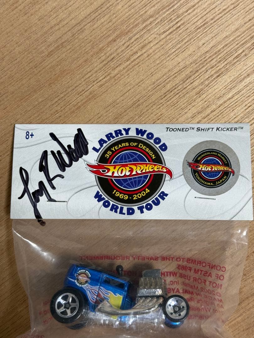 ホットウィール LARRY WOOD 35周年記念 WORLD TOUR サイン