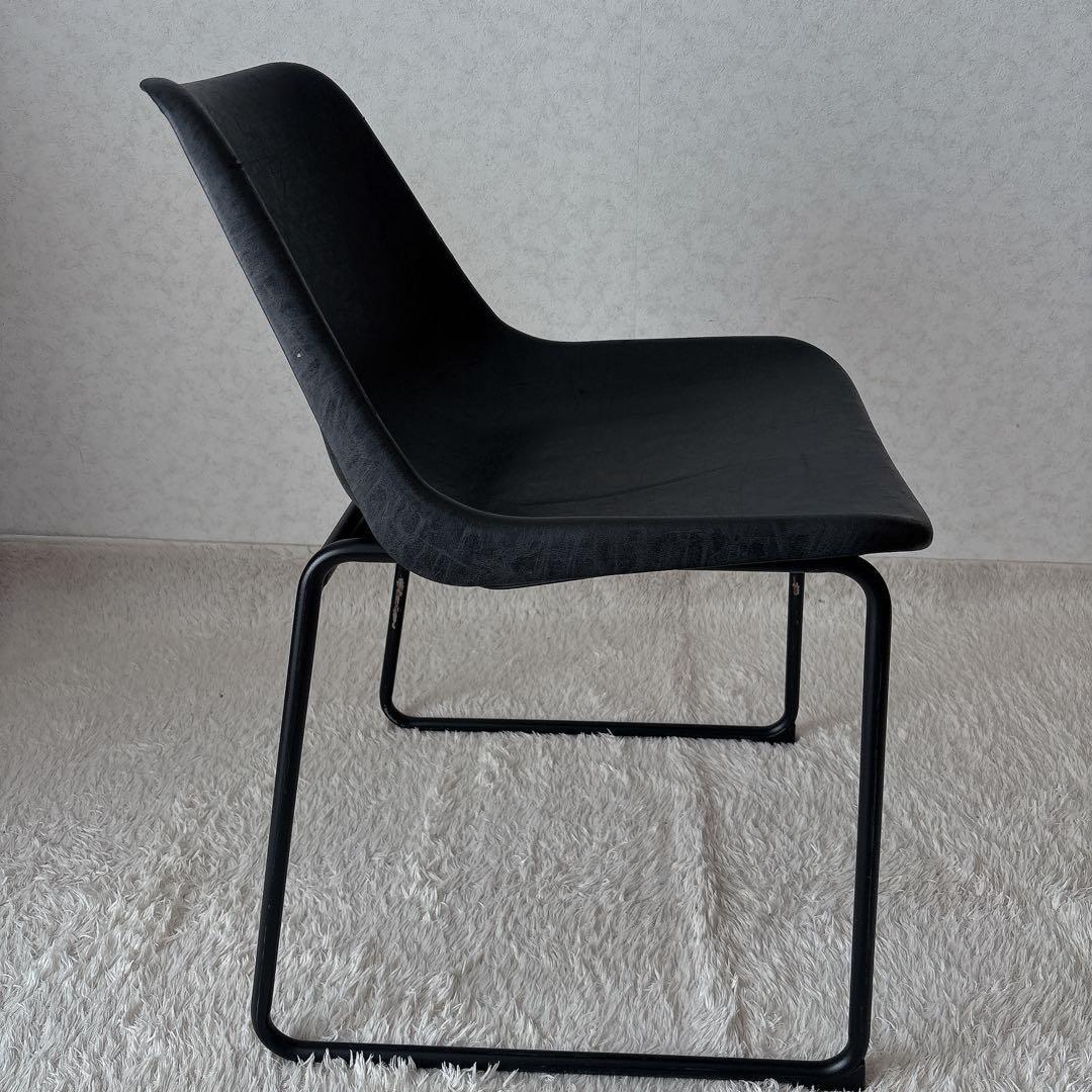 難有】関家具 ノットアンティークス ログチェア クラッシュゲート ブラック