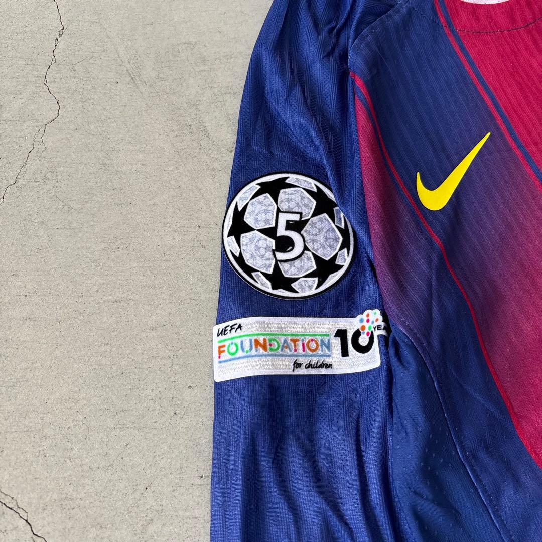 25/26 バルセロナ　ラミンヤマル　CL ホーム　長袖ユニホーム　NIKE