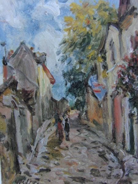 Alfred Sisley、ソール通り、希少画集画、新品高級額、額装付、状態良好