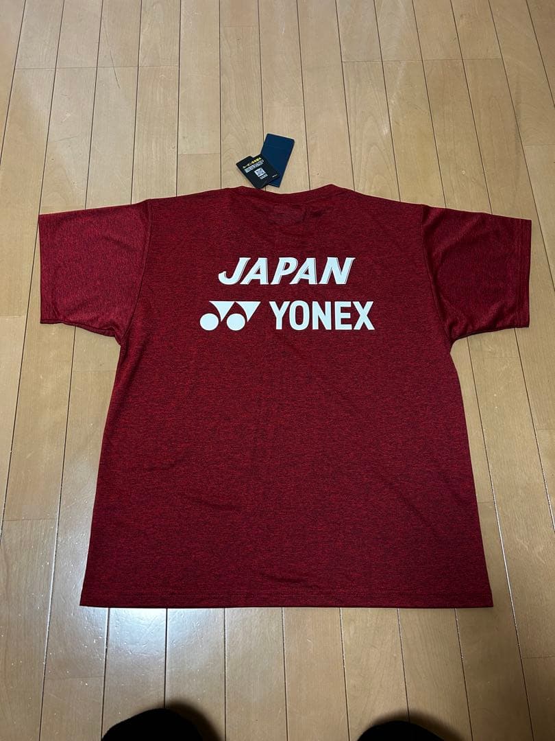 YONEX バドミントンシャツ M 赤 日本代表