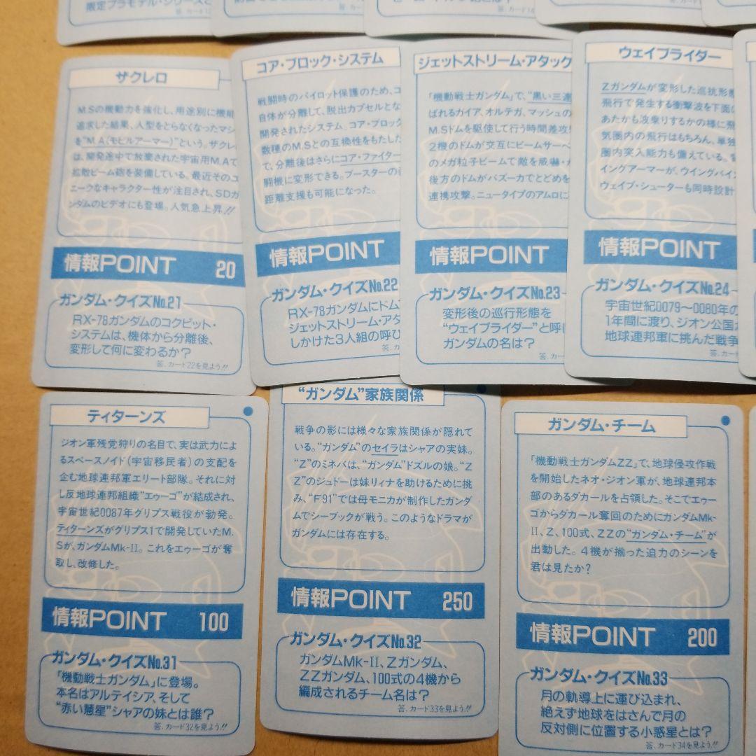 ガンダムクイズステッカー　1期 1-36 全36種　36枚セット