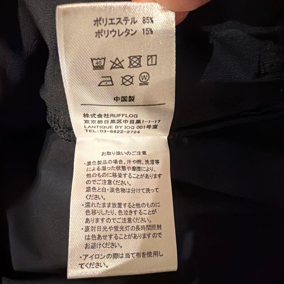 RUFFLOG ラフロッグ　ハーフジップ モックネックシャツ サイズL ブラック