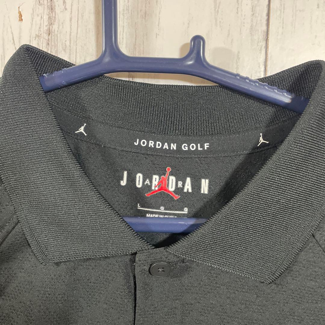 NIKE JORDAN GOLF メンズ　半袖ポロシャツ　L ブラック