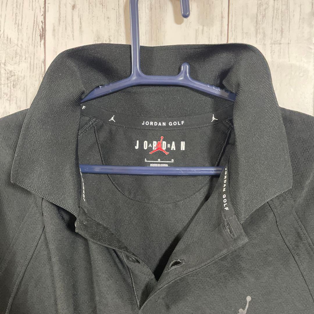 NIKE JORDAN GOLF メンズ　半袖ポロシャツ　L ブラック
