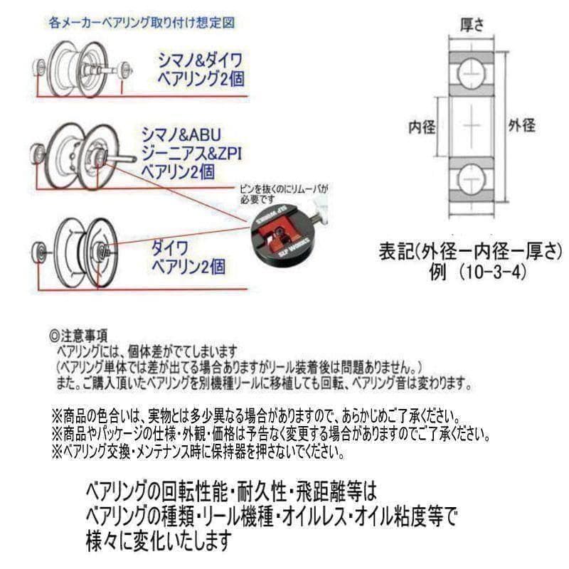 25 IM Z TW スプー用ベアリング【セラミックボールベアリングSSツイン】