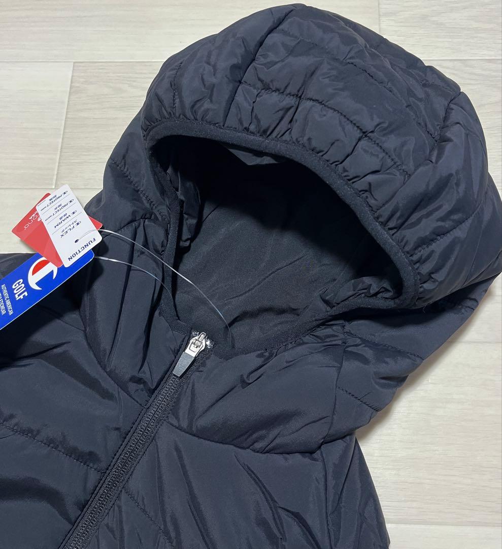 チャンピオン ゴルフ フーデッド ジップ ベスト 24FW 中綿 保温 防風