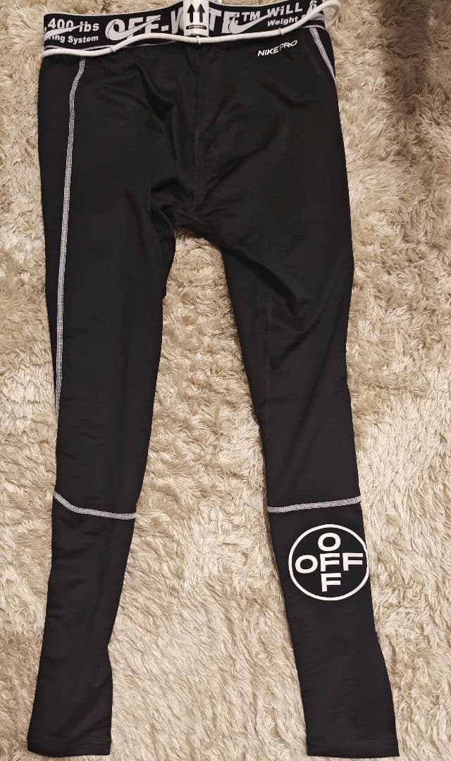 「送料込み」Nike Dri-FIT OFF-WHITE レギンス M ブラック