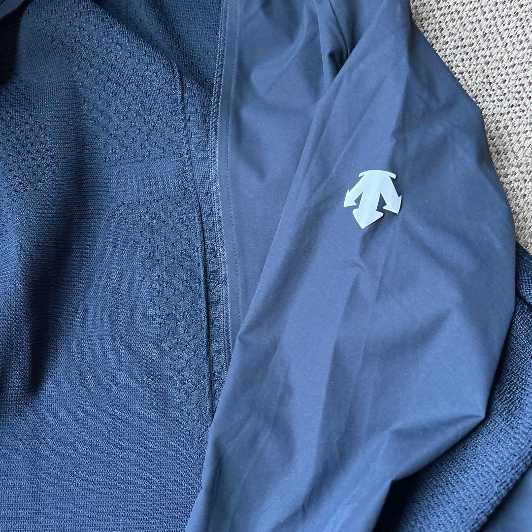 DESCENTE デサント フード付きジャケット ネイビー サイズO