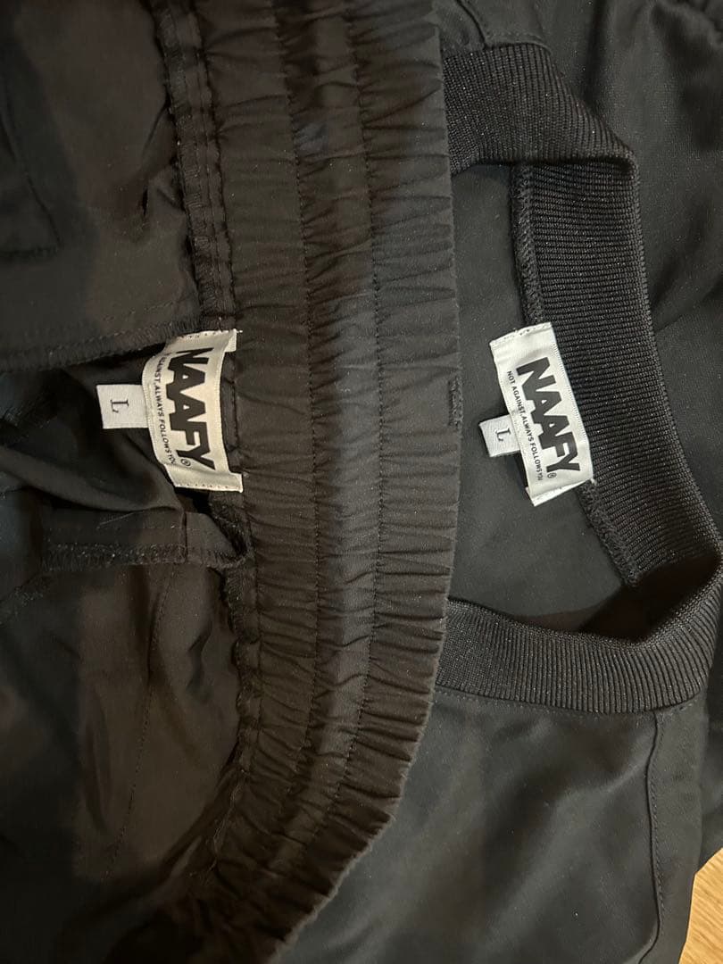 NAAFY PISTE/JOGGER PANTセット　L ブラック