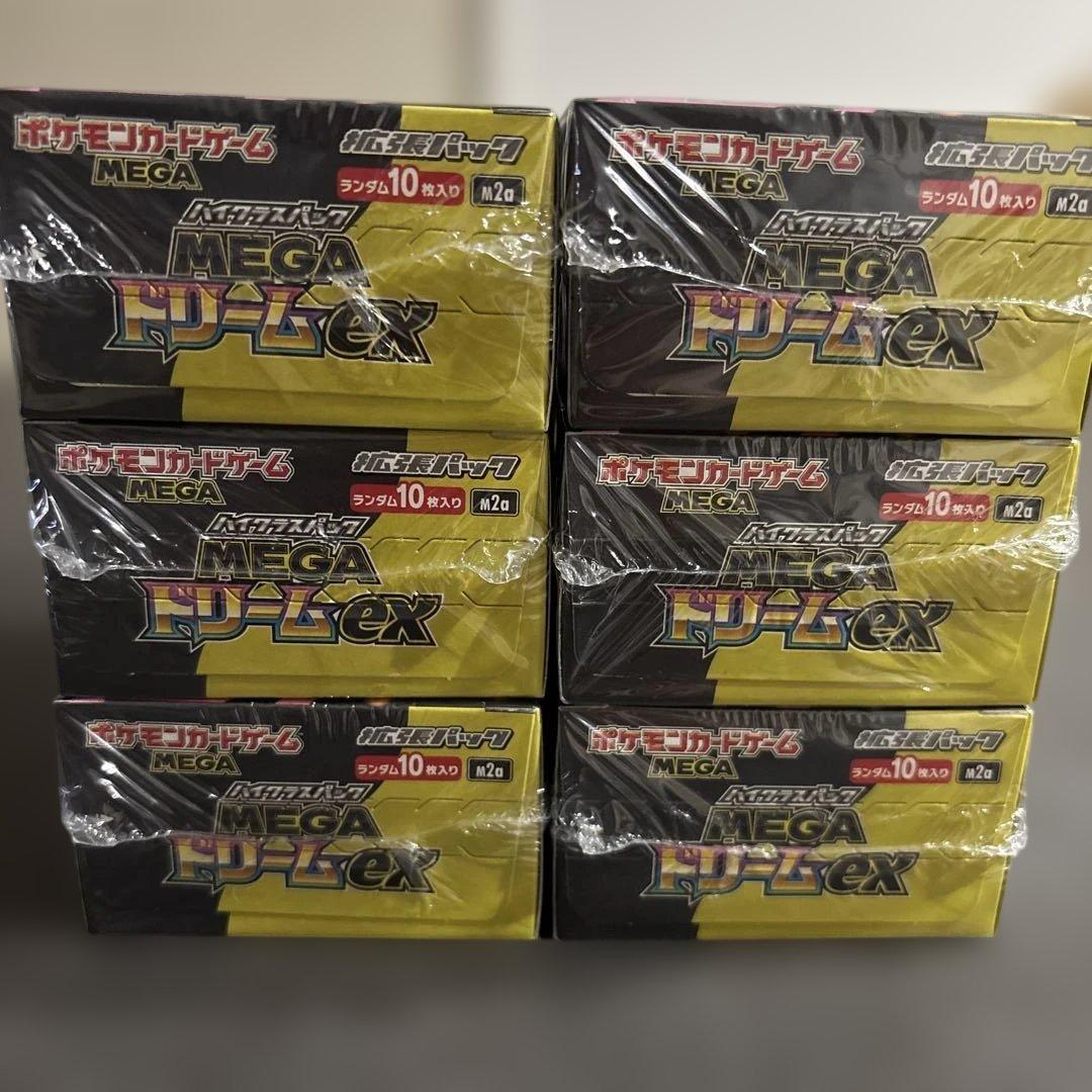 ポケモンカードゲーム MEGA ドリームex 新品未開封シュリンク付き 6BOX
