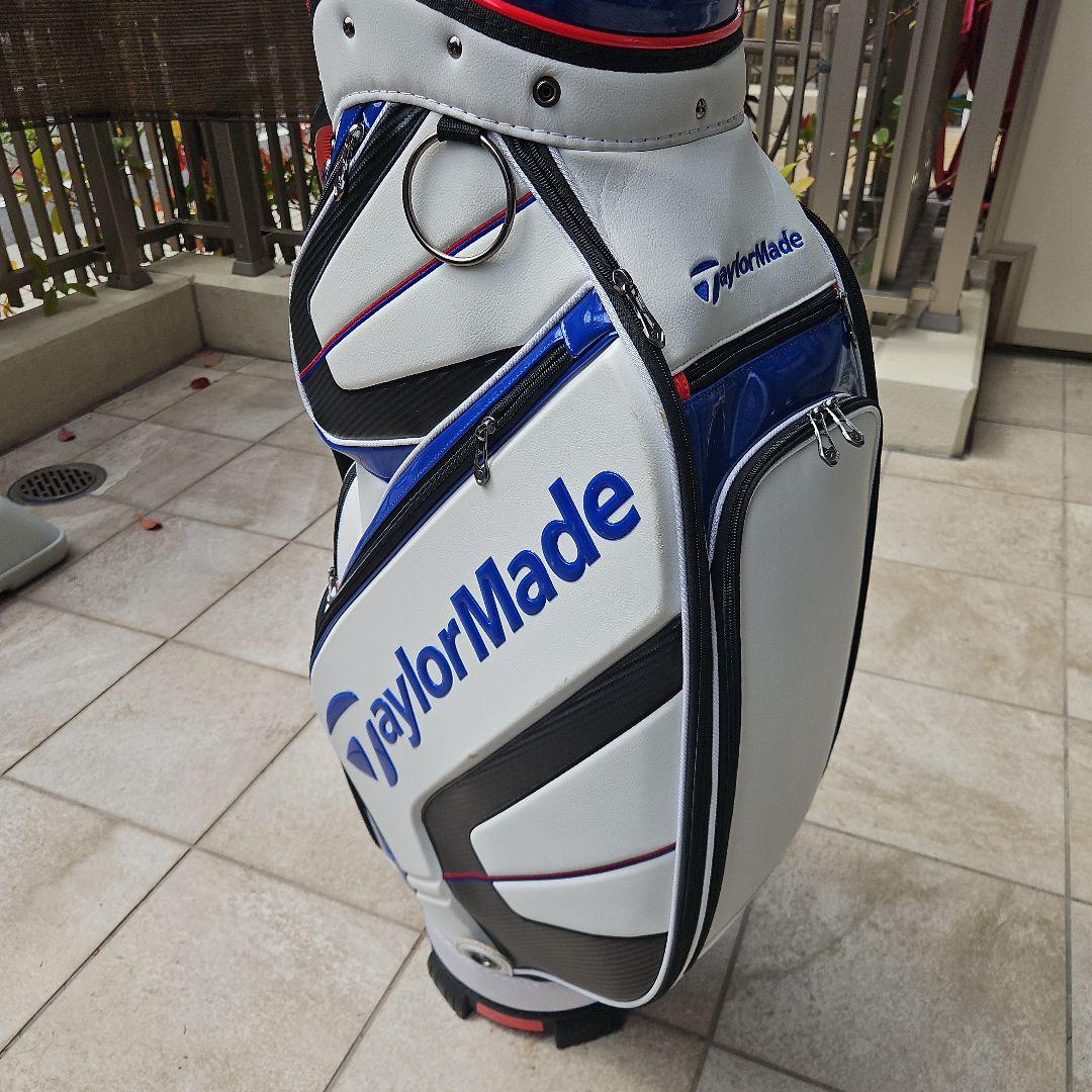TaylorMade テーラーメイド キャディバッグ ホワイト/ブルー/レッド