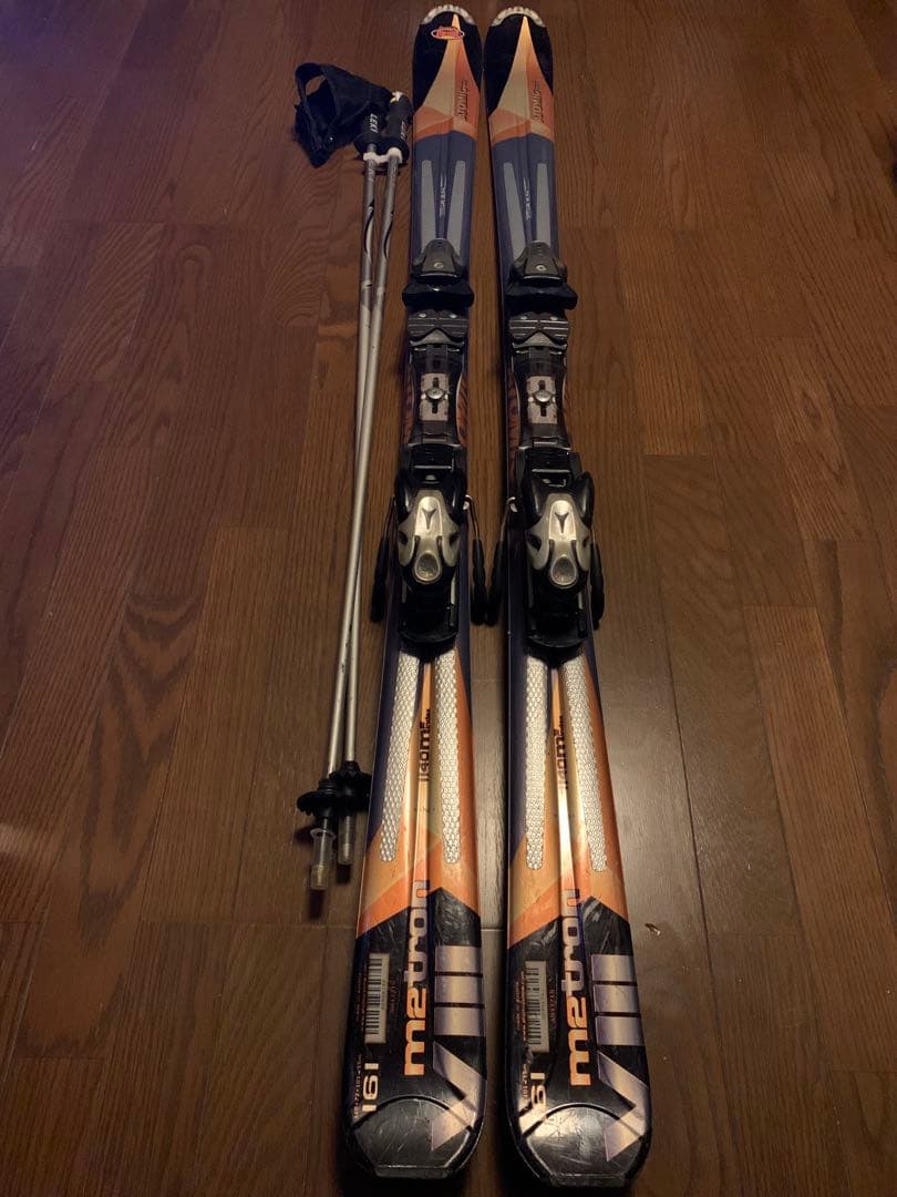 スキー ATOMIC m2tron 161 + LEKI DEMO CARBON PRO