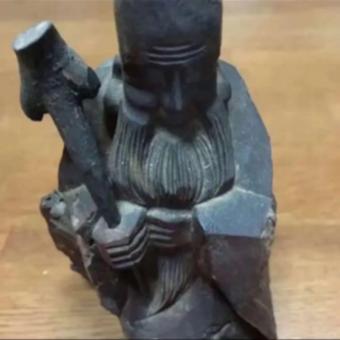 大正から昭和初期の仙人置物(木製)レア物