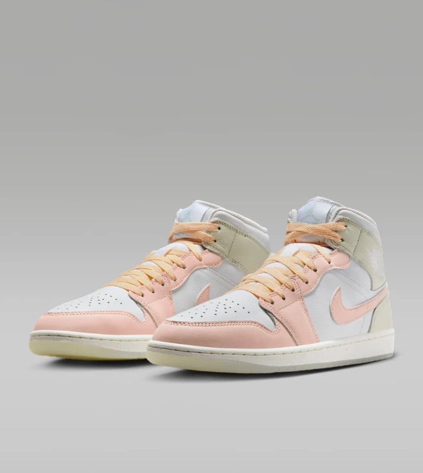 Air Jordan 1 Mid Se ホワイト/ベージュ