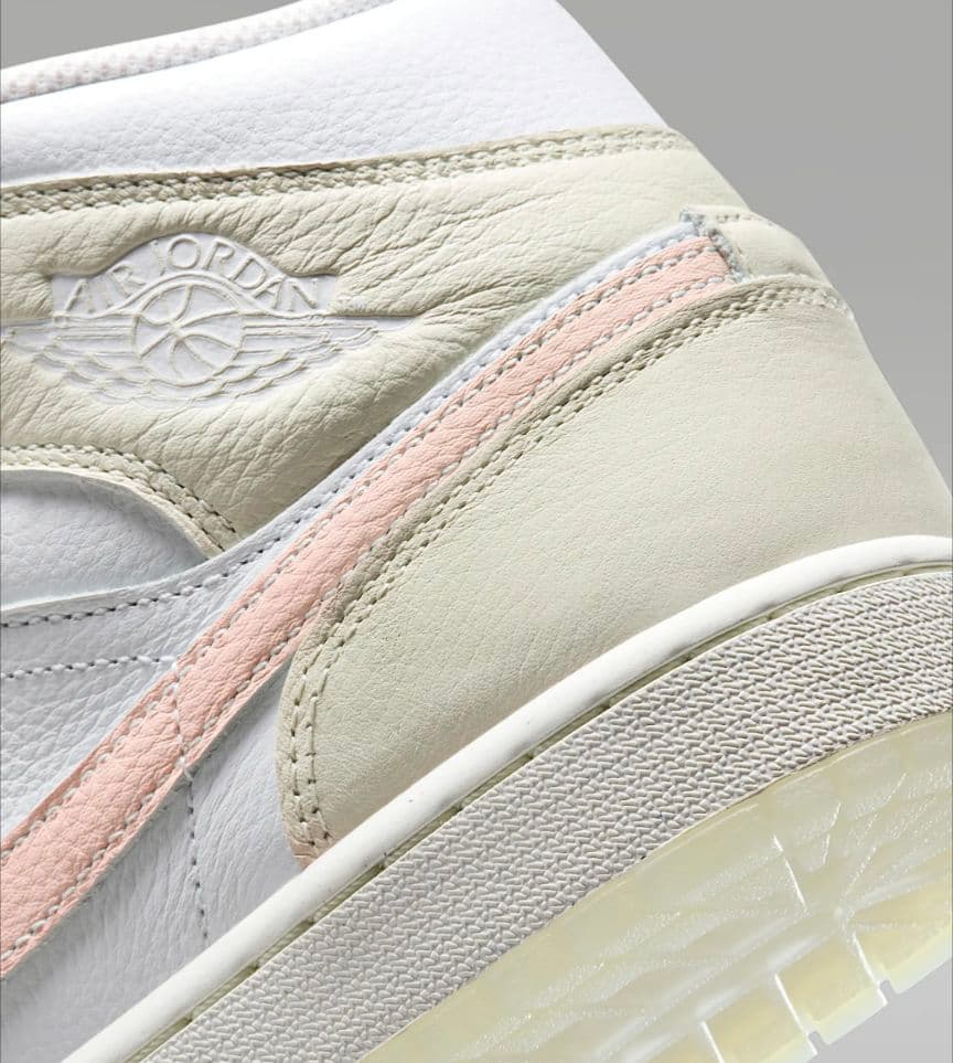 Air Jordan 1 Mid Se ホワイト/ベージュ