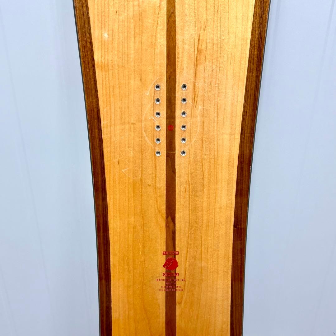 【超美品】TJ ナポレオン フィッシュ スノーボード 板 142cm ボード