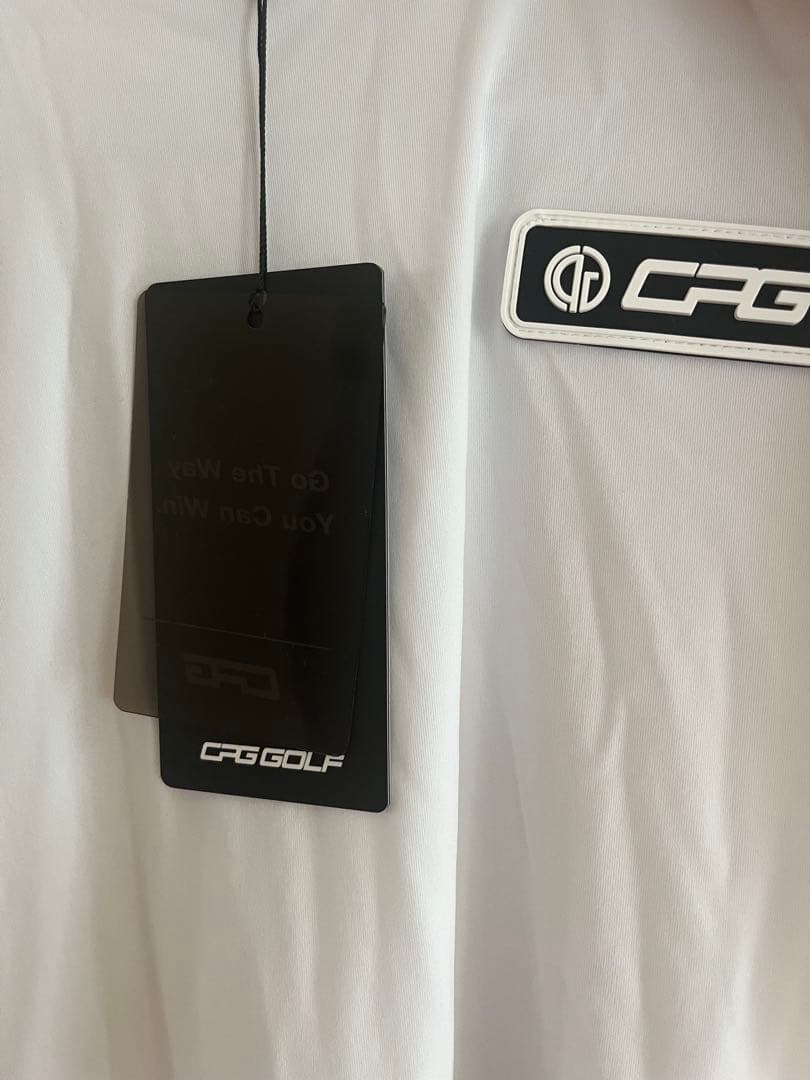CPG モックネック ホワイトシャツ レディース