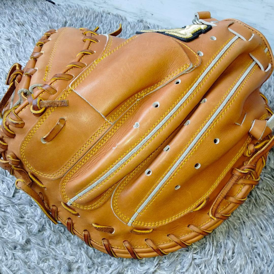 【未使用】ハイゴールド 一般硬式 キャッチャーミット スペシャルオーダー 右投げ