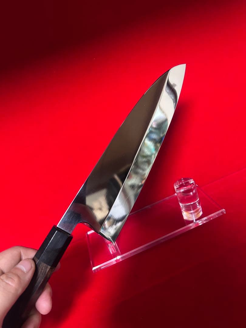 包丁　出刃　7寸　鏡面仕上げ　切味抜群　箱付未使用品