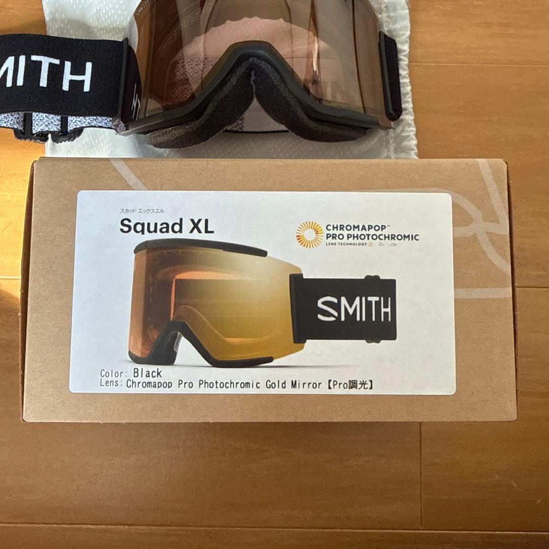 Smith squad XL GOLD MIRROR Pro調光