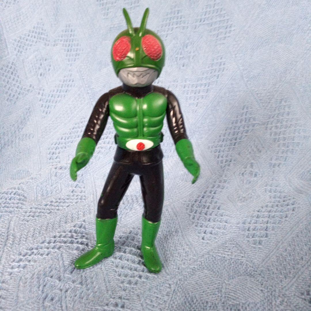 ★ 仮面ライダー ★旧バンダソフビ★2号カラーの2本線 希少21.5cm