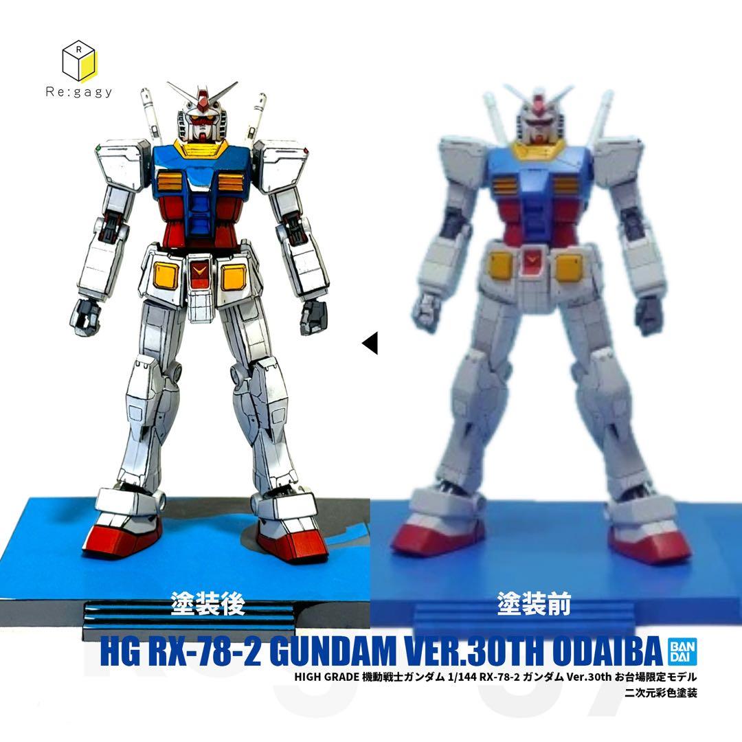 HG ガンダム Ver.30thお台場限定モデル 二次元彩色 1/144 完成品