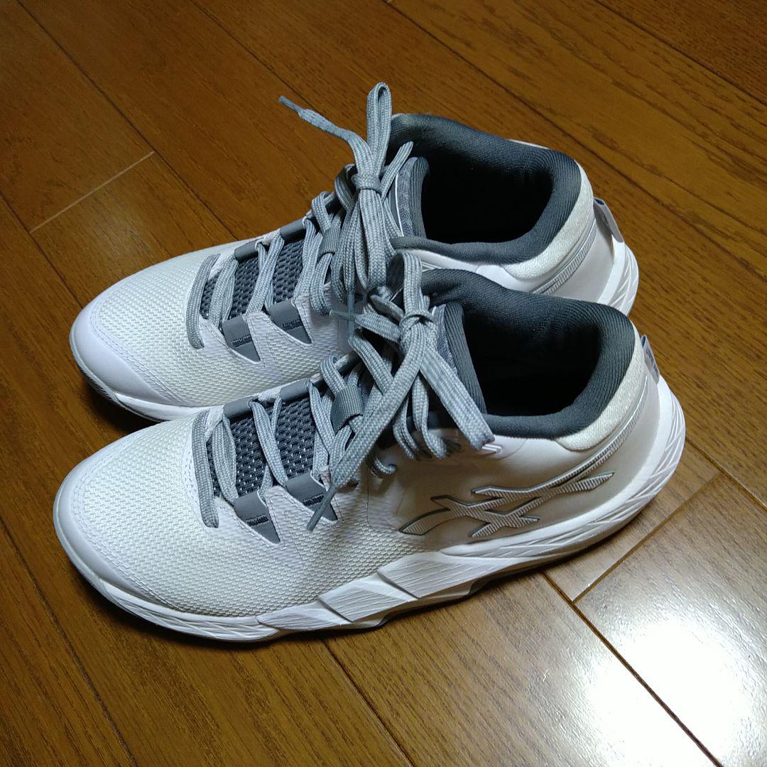 ASICS バッシュ 24.5cm ホワイト グレー UNPRE ARS 2