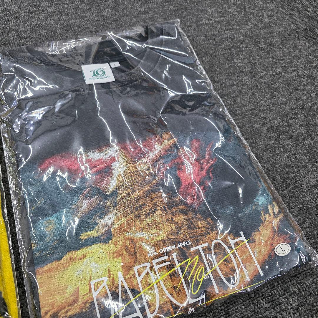 BABEL no TOH ロゴタオル　ヴィンテージライクTシャツ　L　ミセス