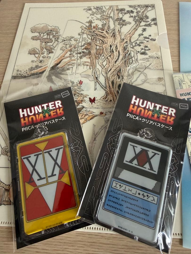 冨樫義博展　HUNTER×HUNTER クリアパスケースクリアファイルまとめ売