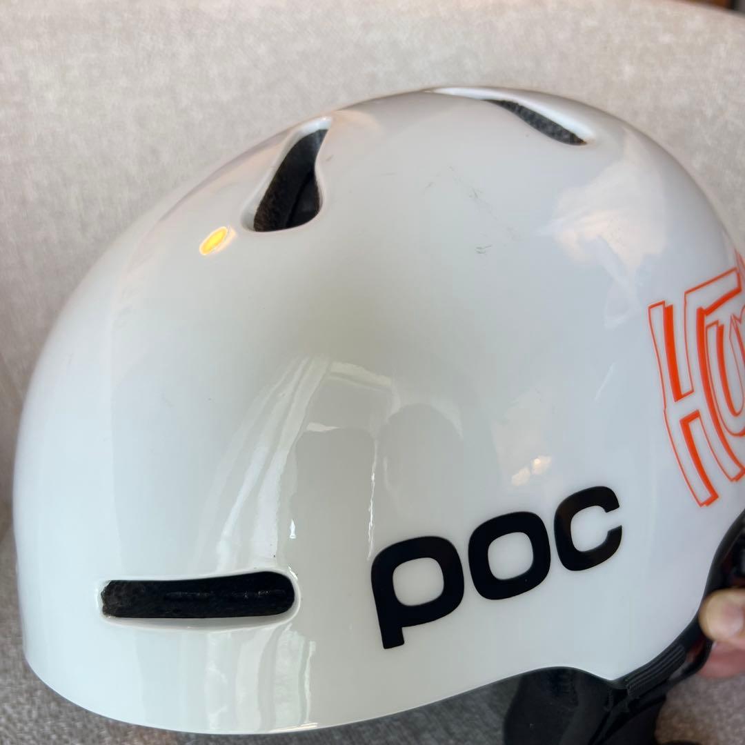 POC FORNIX ヘルメット XL/XXL MIPS RECCO 白オレンジ