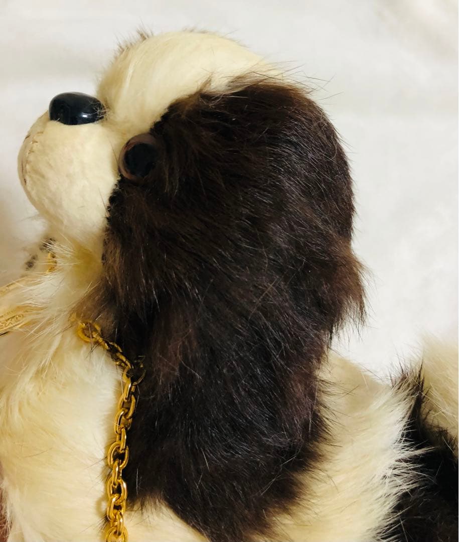 犬　チン　ラビットファー　リアルファー　KOBAYASHIぬいぐるみ　ぬいぐるみ