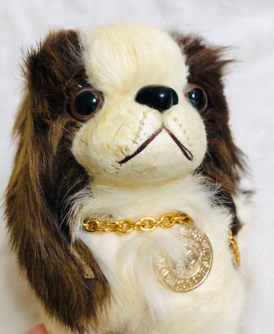 犬　チン　ラビットファー　リアルファー　KOBAYASHIぬいぐるみ　ぬいぐるみ