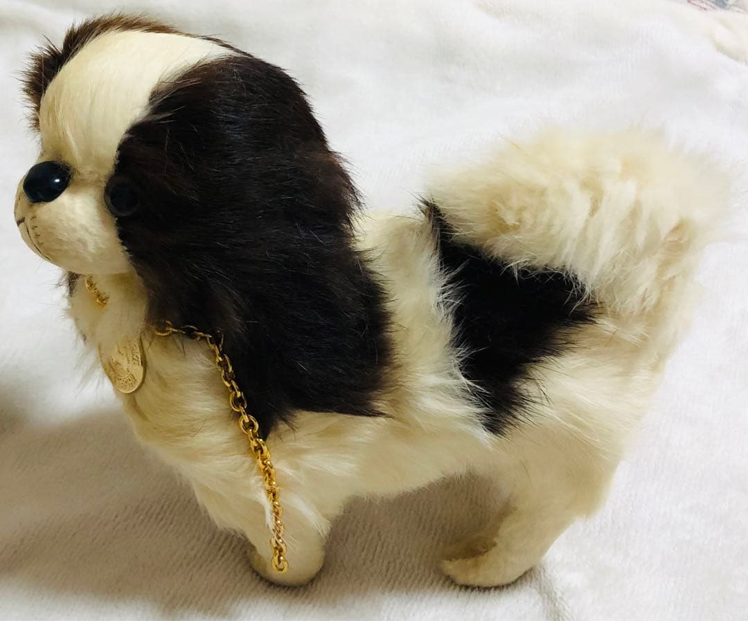 犬　チン　ラビットファー　リアルファー　KOBAYASHIぬいぐるみ　ぬいぐるみ