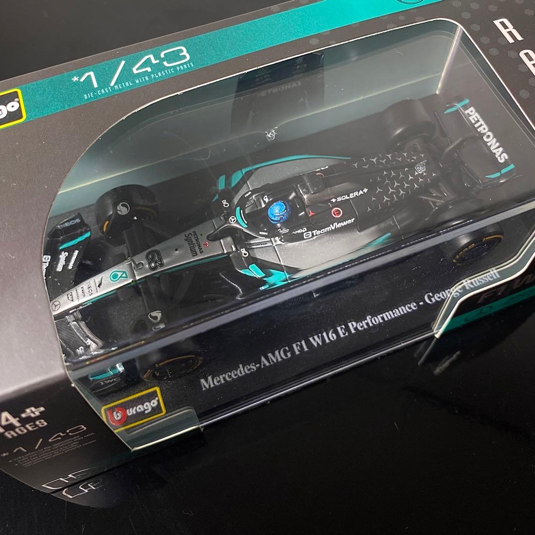 ブラーゴ1/43 メルセデスAMG F1 W16 E ジョージ・ラッセル 63