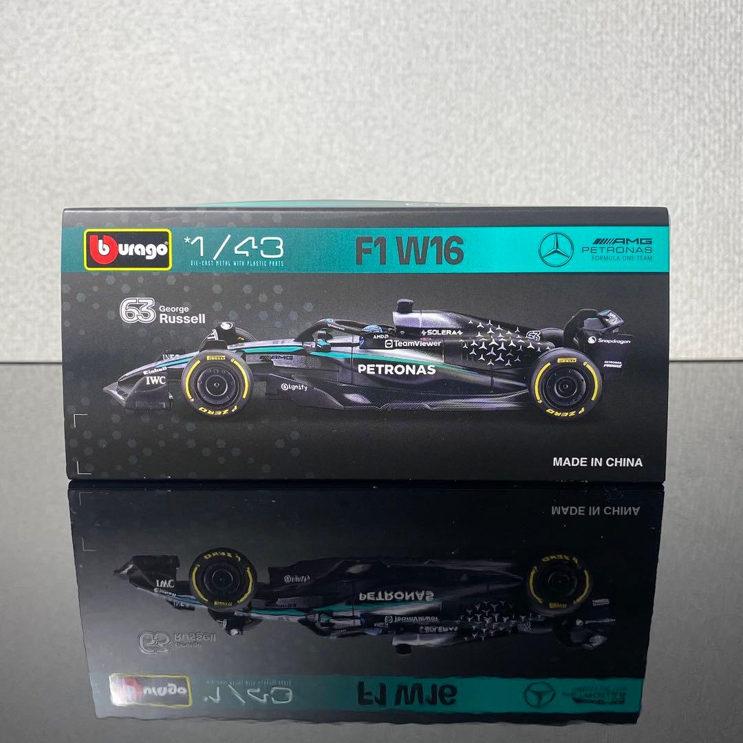 ブラーゴ1/43 メルセデスAMG F1 W16 E ジョージ・ラッセル 63
