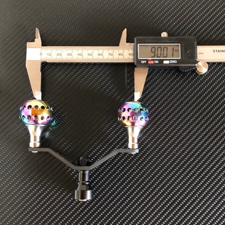 DAIWA用スピニングリールカーボンダブルハンドル アルミハンドルノブセット