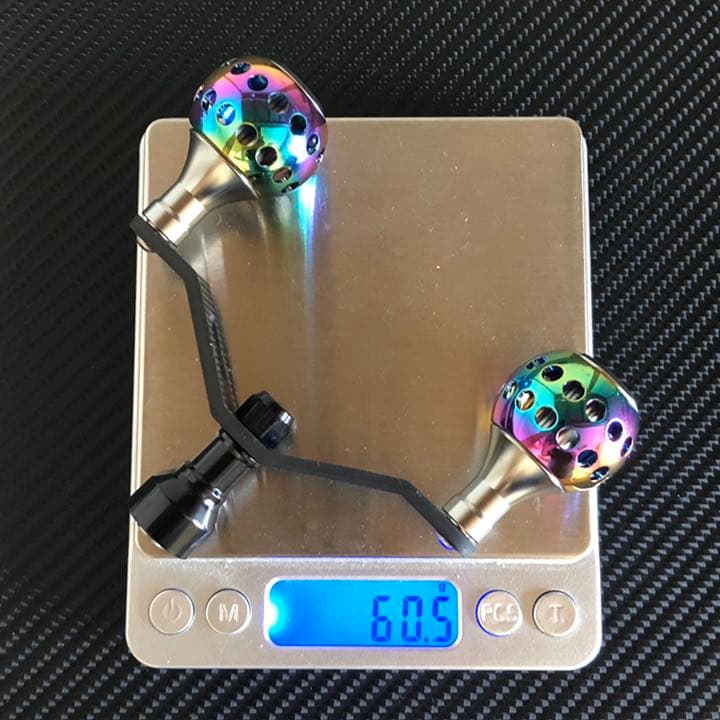 DAIWA用スピニングリールカーボンダブルハンドル アルミハンドルノブセット