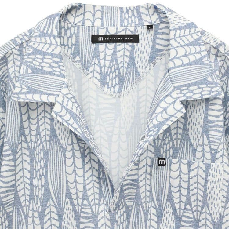 Travis Mathew トラヴィスマシュー サーフボード プリント 半袖ポロ