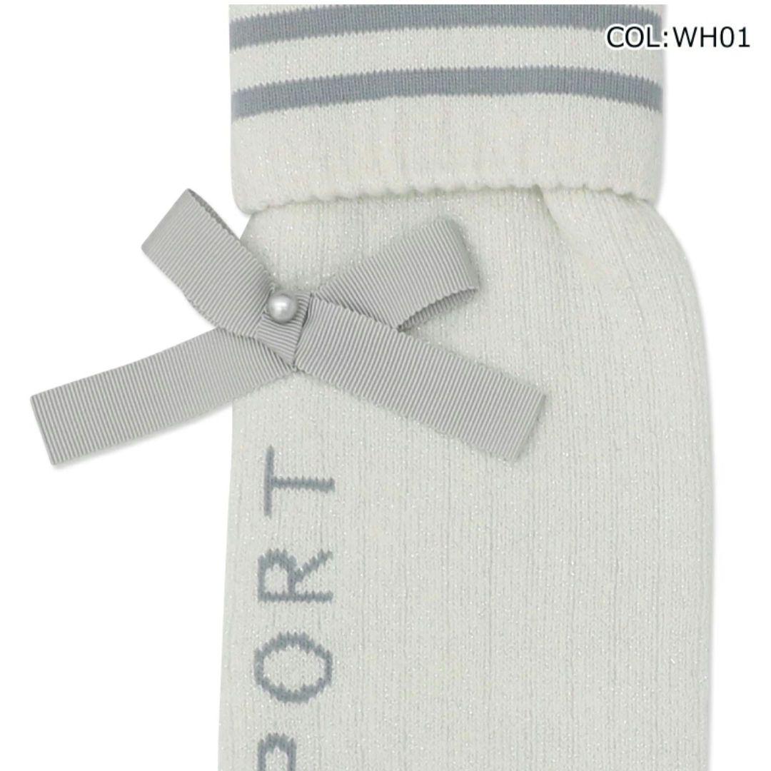 ホワイト ランバン スポール LANVIN SPORT レッグウォーマー 新品