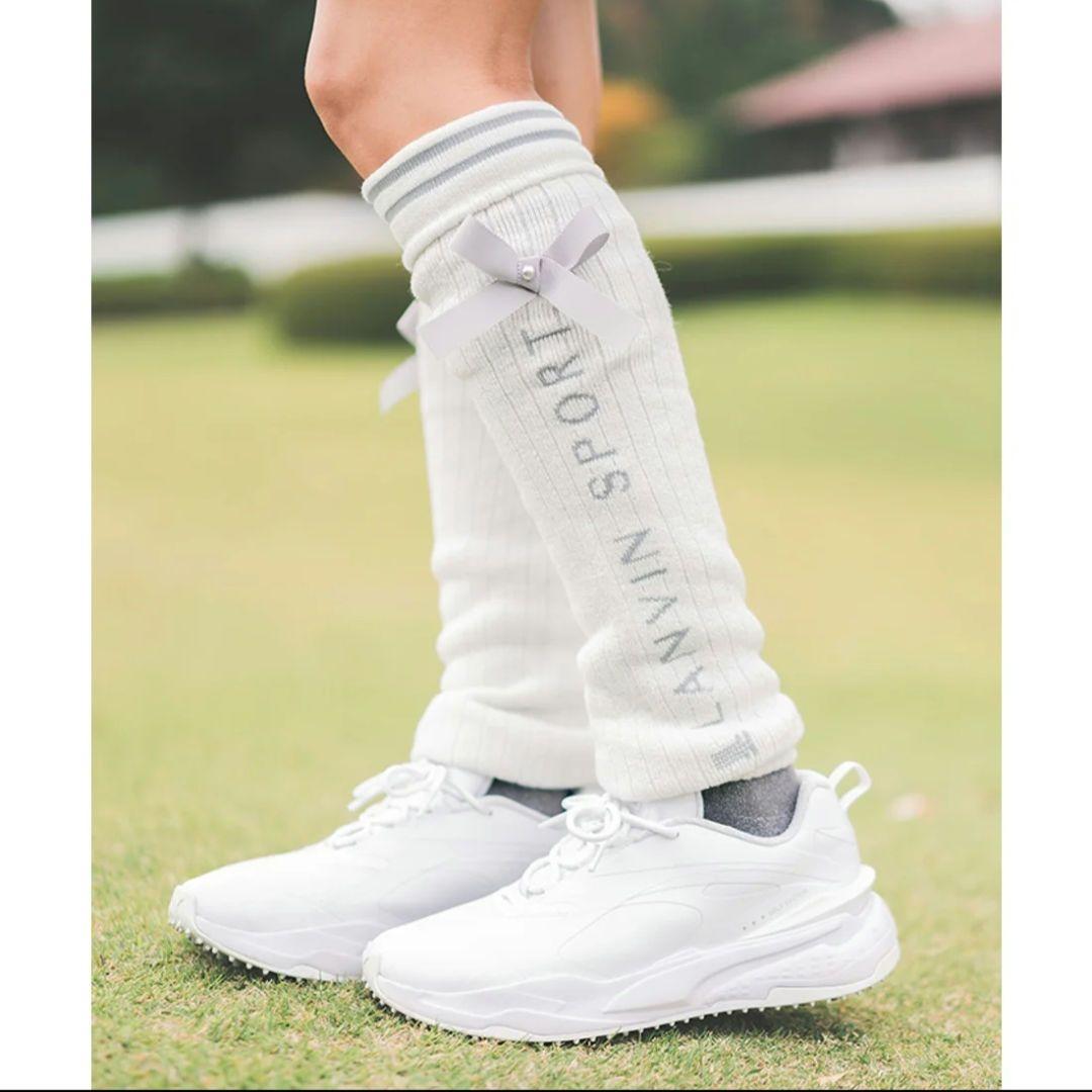 ホワイト ランバン スポール LANVIN SPORT レッグウォーマー 新品