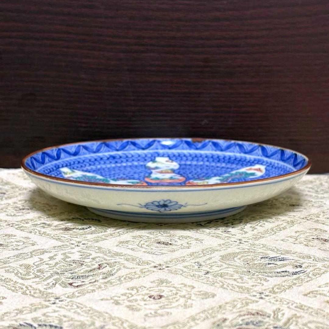 未使用保管✨京焼 清水焼 高野 昭阿弥 色絵六瓢山水 5.5号皿 単品✨皿 取皿