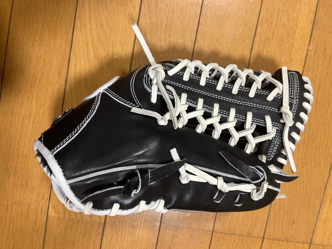 asics 軟式グローブ ブラック/ホワイト