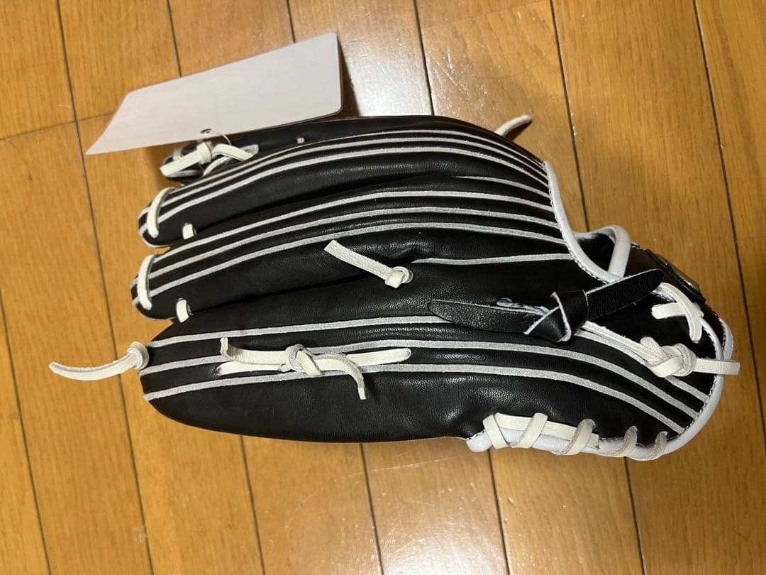 asics 軟式グローブ ブラック/ホワイト