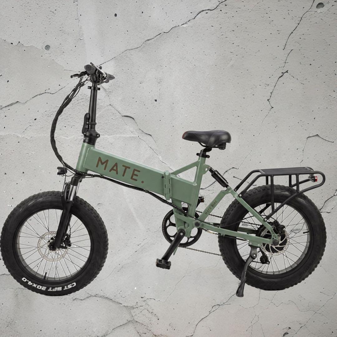 MATE X 250 メイトバイク 美品 グリーン キャリア付20インチ