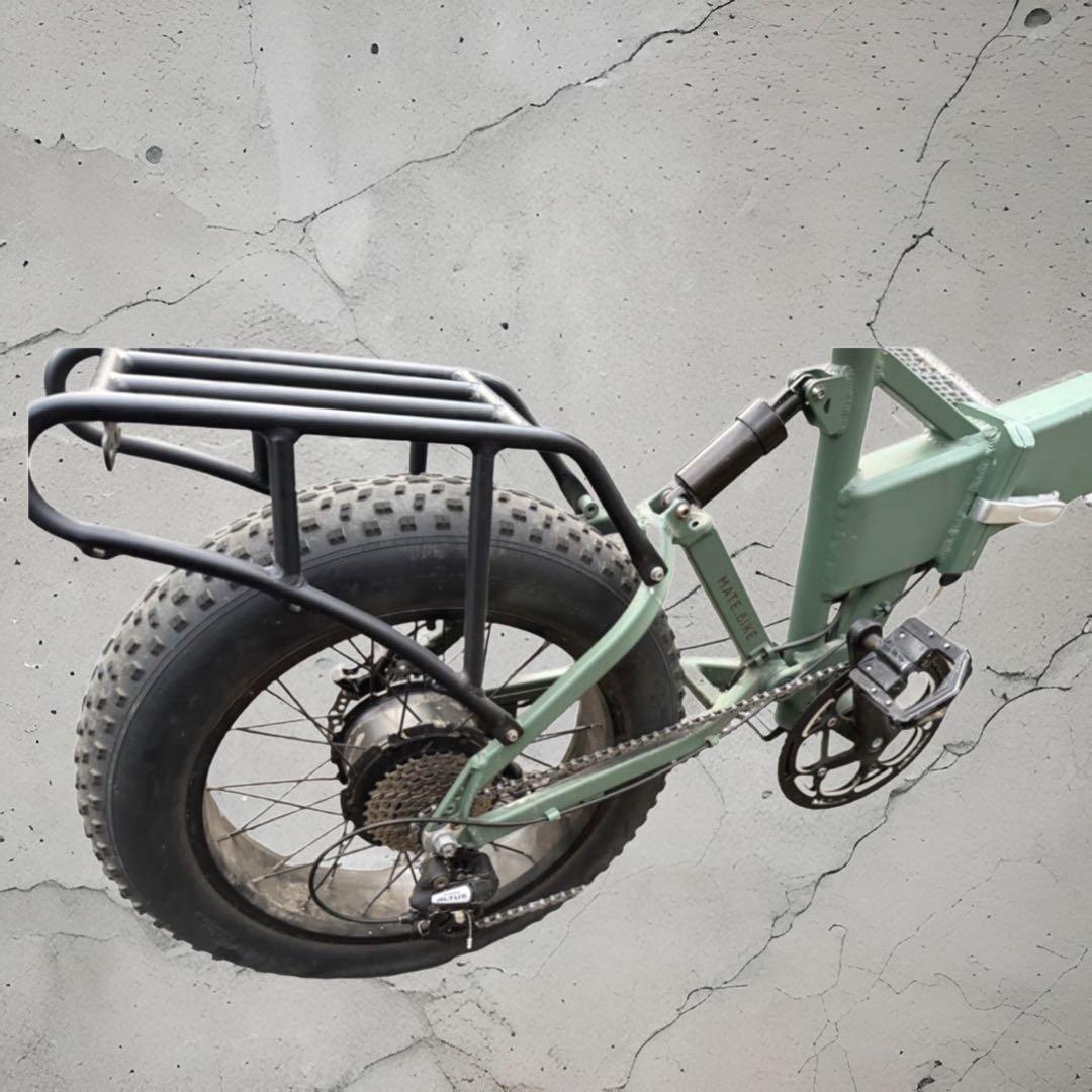 MATE X 250 メイトバイク 美品 グリーン キャリア付20インチ